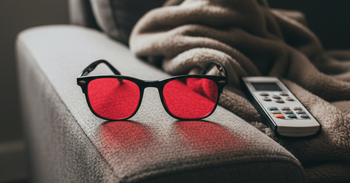 El secreto para dormir mejor: Las gafas de luz roja - Wellbeinn