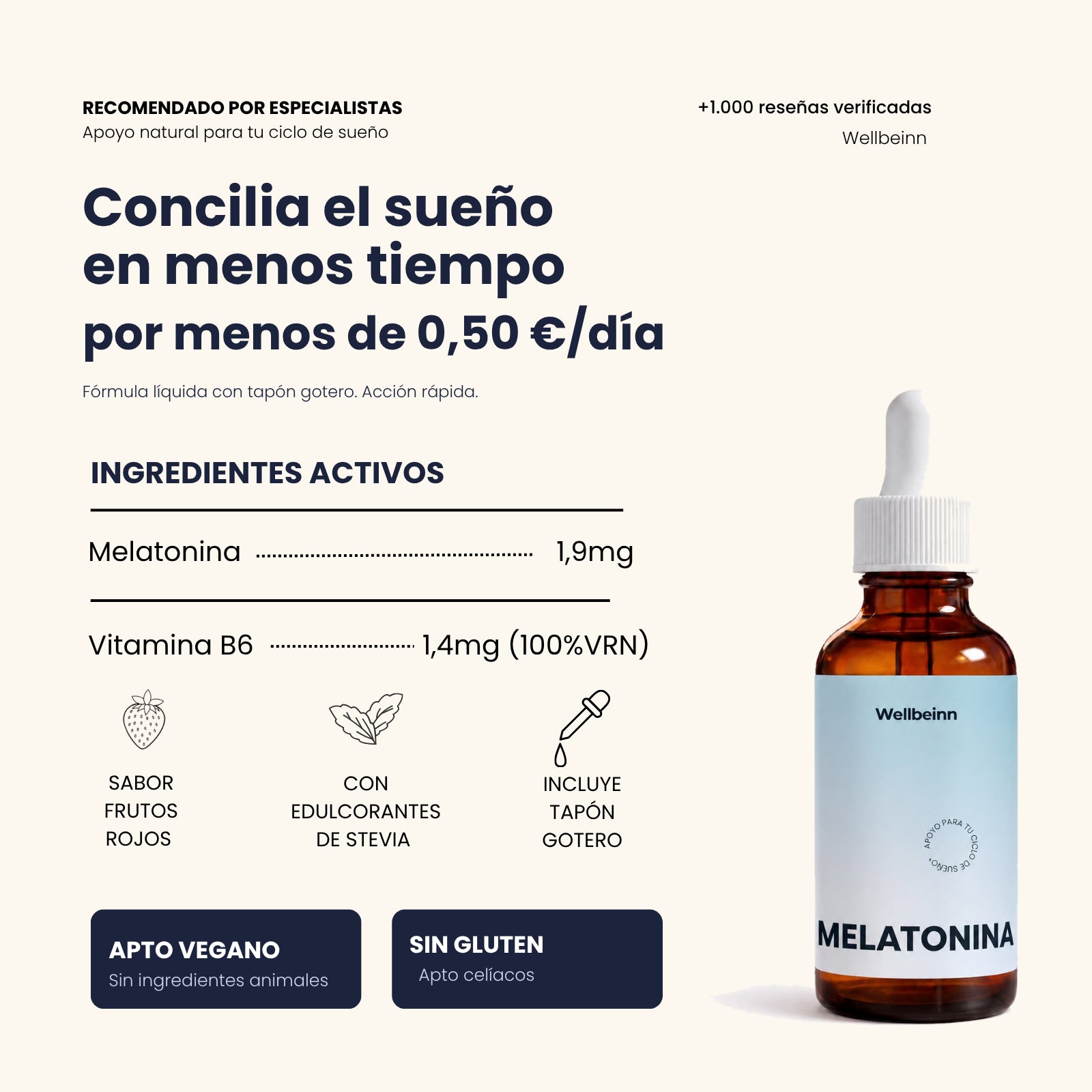 Melatonin + Sublingual Liquid Vitamin B6