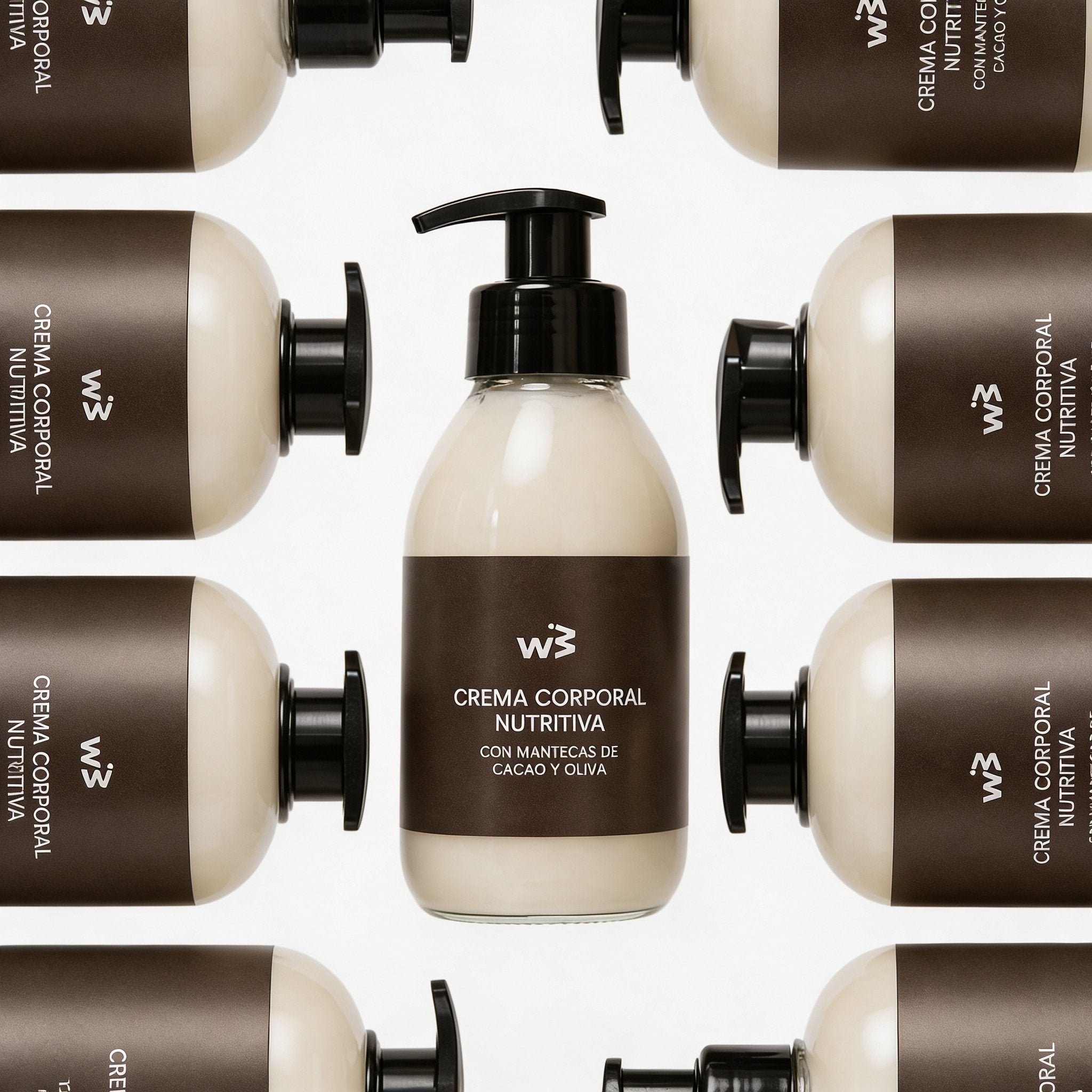 Crema Corporal Nutritiva con Cacao y Oliva - Wellbeinn
