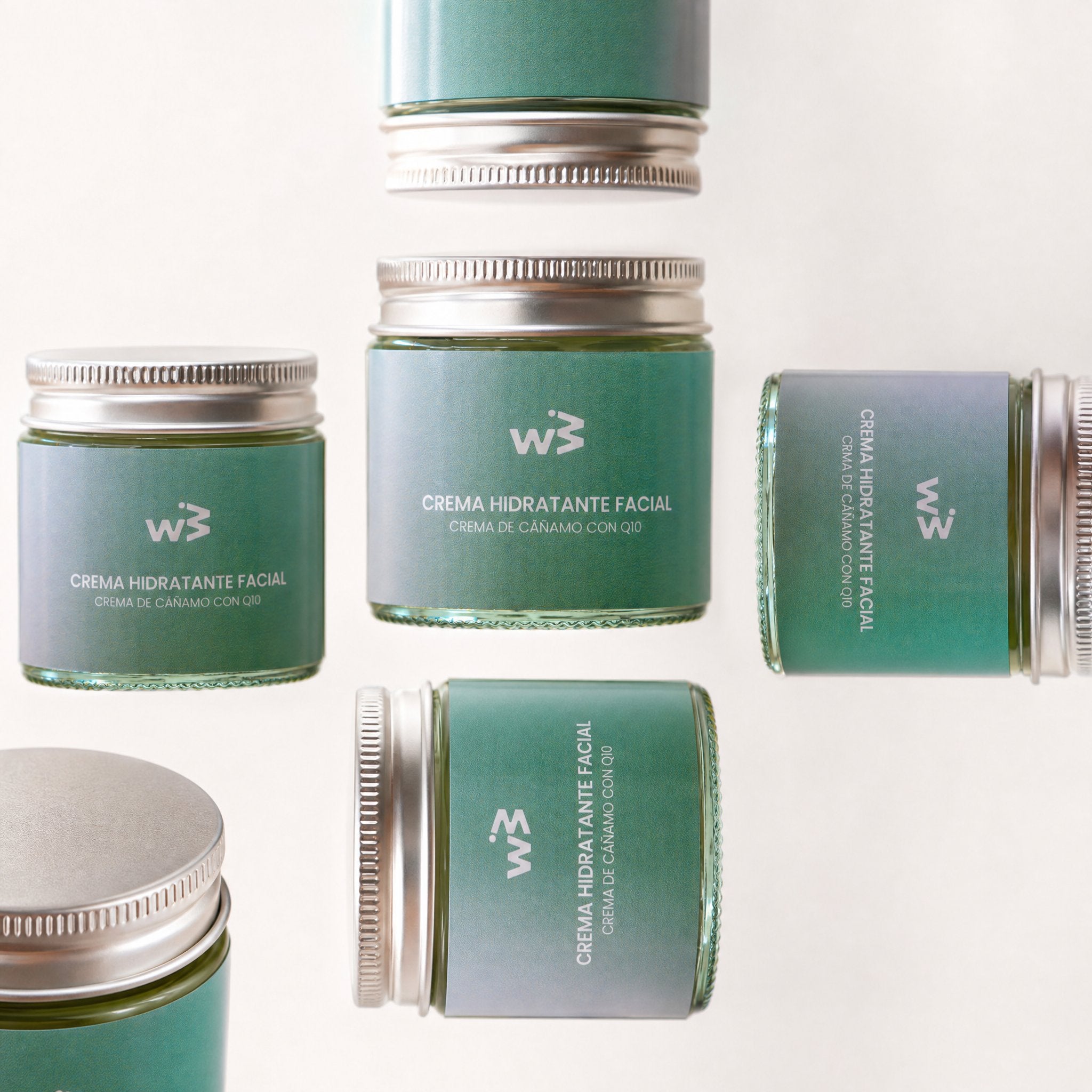 Crema Facial Hidratante con Cáñamo y Q10 - Wellbeinn