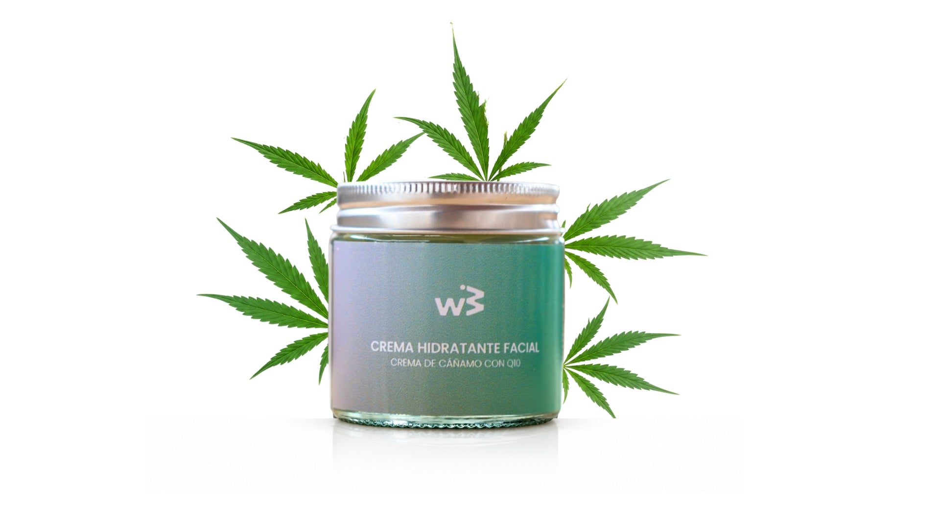 Crema Facial Hidratante con Cáñamo y Q10 - Wellbeinn