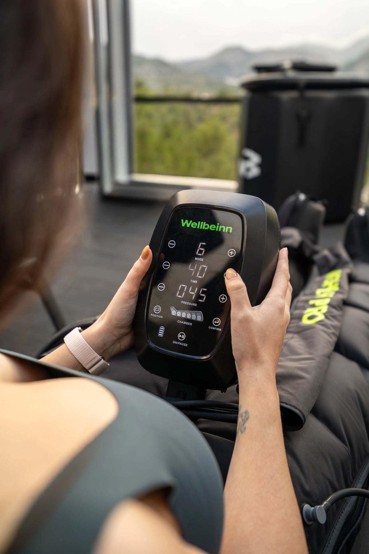 Bottes de pressothérapie Highfly Pro — appareil pressothérapie professionnel pour jambes lourdes et drainage lymphatique à Lyon
