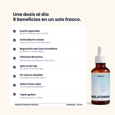 Melatonina + Vitamina B6 Líquida Sublingual