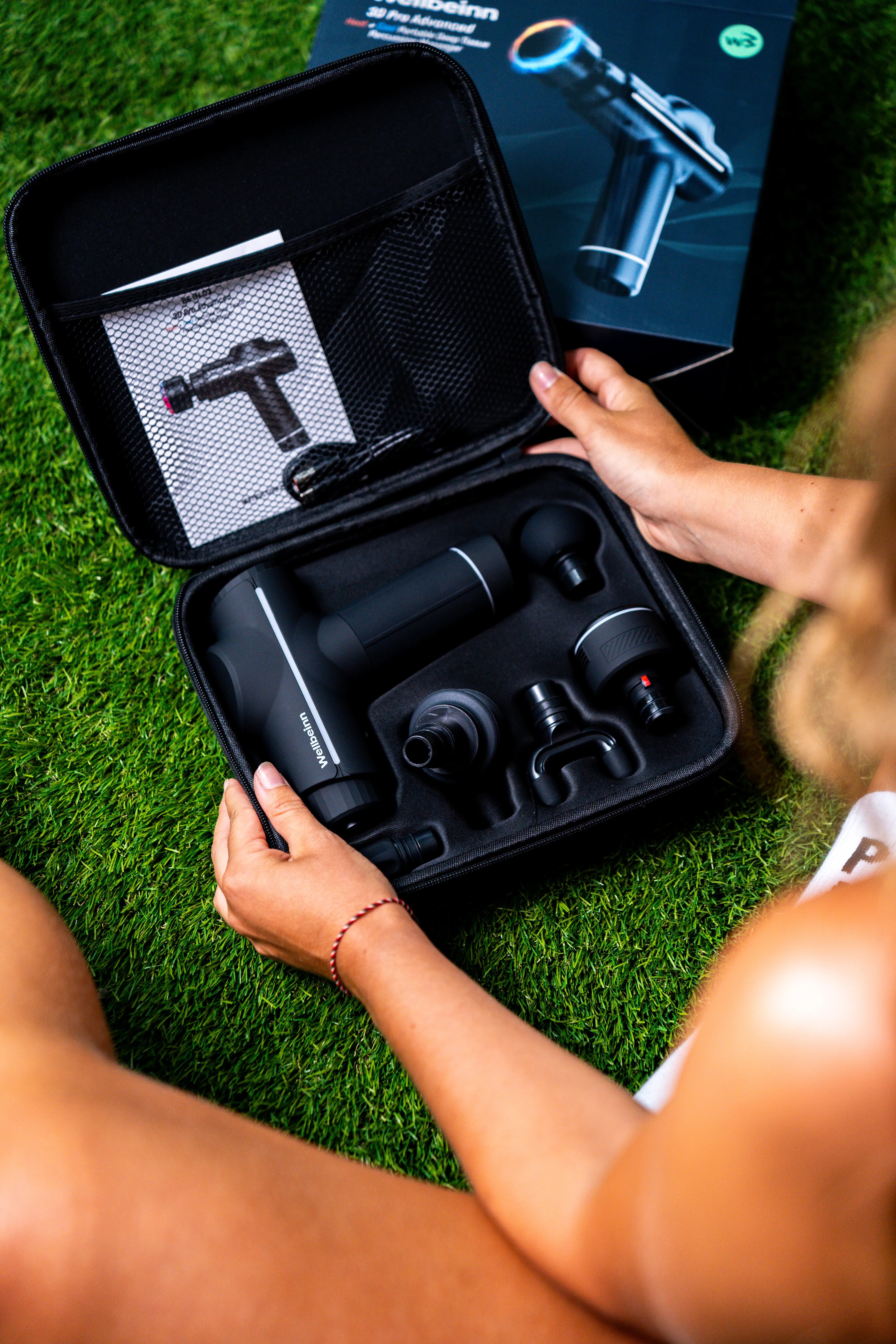 Pistola de Masaje Wellbeinn BE IN 02 | Con Terapia de Frío y Calor