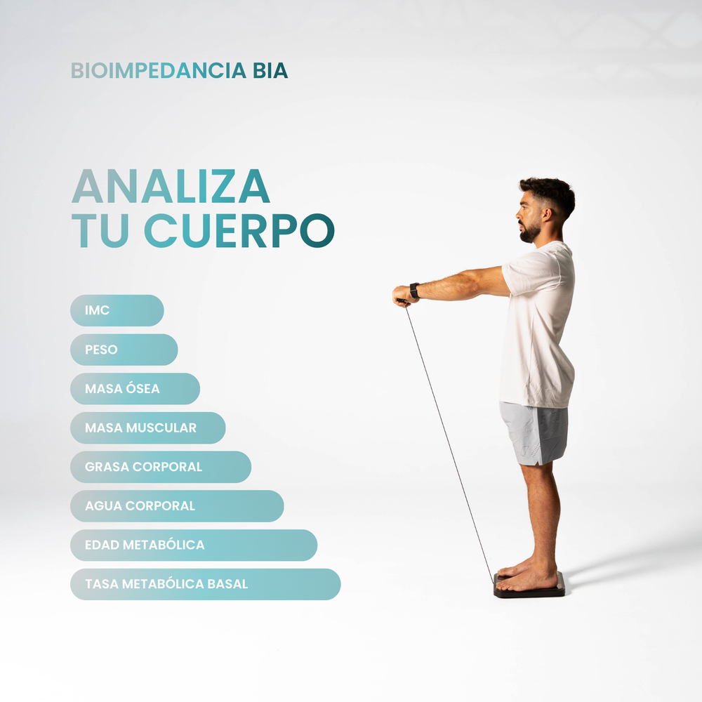Parámetros de composición corporal mediante bioimpedancia BIA