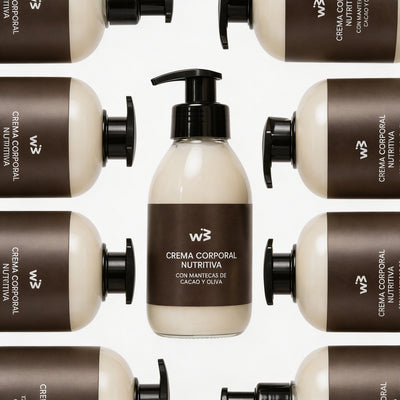 Crema Corporal Nutritiva con Cacao y Oliva - Wellbeinn