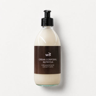Crema Corporal Nutritiva con Cacao y Oliva - Wellbeinn
