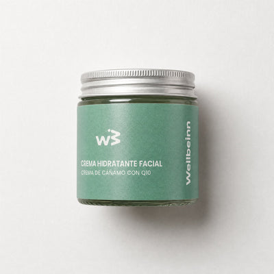 Crema Facial Hidratante con Cáñamo y Q10 - Wellbeinn