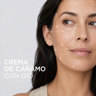 Crema Facial Hidratante con Cáñamo y Q10 - Wellbeinn