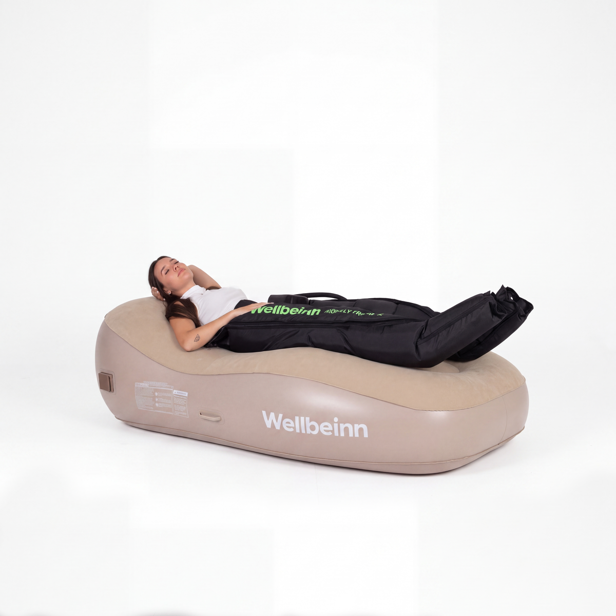 Wellbeinn Rest durante una sesión de presoterapia; equipo no incluido